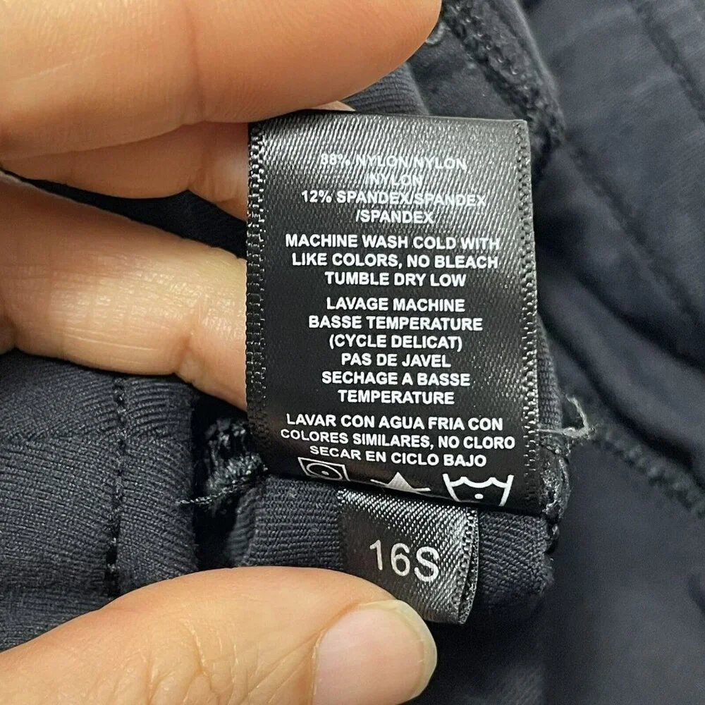 Kuhl Mova Cargo Pants Hiking Yoga Straight Women Size 6 Short Black Pocket Tie - Picture 12 of 12